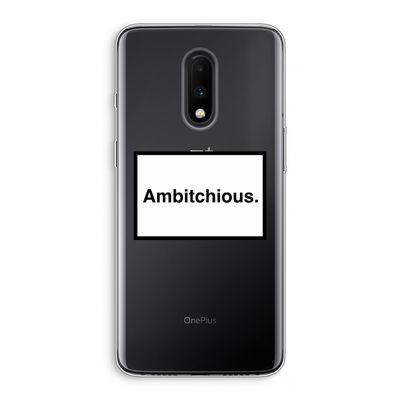 Ambitchious: OnePlus 7 Transparant Hoesje