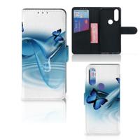 Motorola One Action | Telefoonhoesje | Met pasjeshouder | Vlinders