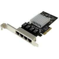 StarTech.com 4 poorts gigabit ethernet netwerkkaart PCI Express Intel 1350 NIC - thumbnail