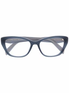 Prada Eyewear lunettes de vue à monture papillon - Bleu