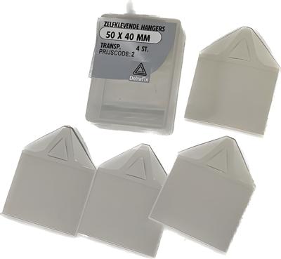 Zelfklevende hanger 40mm transp. - Deltafix