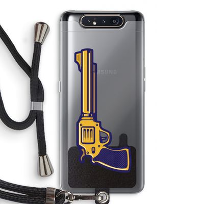 Pew Pew Pew: Samsung Galaxy A80 Transparant Hoesje met koord