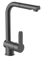 Ngk Schutte london ééngreepsmeraan keuken met uittrekbare uitloop| grafiet mat 79720