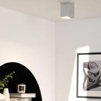 Opbouwspot zilver &apos;Will&apos; aluminium modern gu10 fitting 110mm