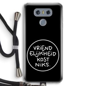 Vriendelijkheid: LG G6 Transparant Hoesje met koord