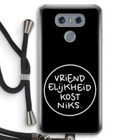 Vriendelijkheid: LG G6 Transparant Hoesje met koord