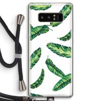 Lange bladeren: Samsung Galaxy Note 8 Transparant Hoesje met koord