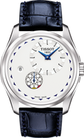 Horlogeband Tissot T0354281603101A / T600042895 Leder Blauw 22mm