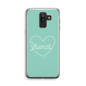 Friends heart pastel: Samsung Galaxy J8 (2018) Transparant Hoesje