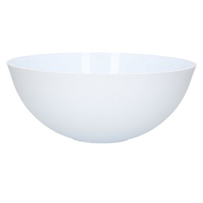 Plasticforte - Serveerschaal/saladeschaal - D25 cm - kunststof - mat wit - 2,5 liter