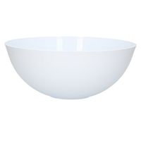 Plasticforte - Serveerschaal/saladeschaal - D25 cm - kunststof - mat wit - 2,5 liter