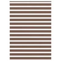 VidaXL Zebra rolgordijn 155x230 cm stofbreedte 150,9cm polyester bruin