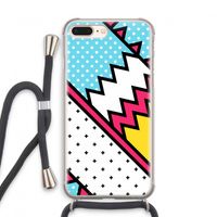 Pop Art #2: iPhone 7 PLUS Transparant Hoesje met koord