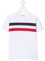 Moncler Enfant t-shirt à rayures - Blanc - thumbnail