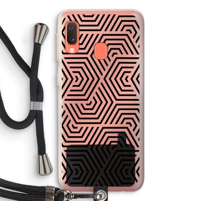 Magic pattern: Samsung Galaxy A20e Transparant Hoesje met koord
