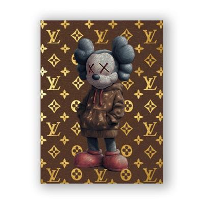 Glasschilderij - Louis Vuitton stoere muis - 60 x 80 cm Glasschilderij - Louis Vuitton stoere muis - 60 x 80 cm
