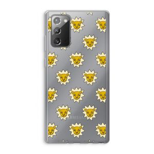 Leeuwenkoppen: Samsung Galaxy Note 20 / Note 20 5G Transparant Hoesje