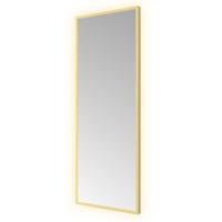Hotbath &MORE Spiegel direct en indirect LED color changing dimbaar met afstandsbediening Geborsteld messing PVD SQU380BBP