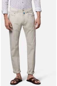 Pierre Cardin Lyon Future Flex Tapered Fit Broek pelican, Effen