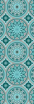 Blommie's lifestyle Buitenkleed 60x180cm M turquoise