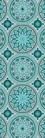 Blommie's lifestyle Buitenkleed 60x180cm M turquoise