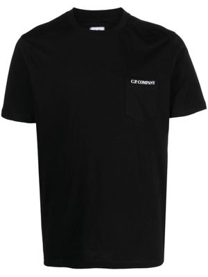 C.P. Company Pre-Owned t-shirt en coton à poche plaquée - Noir
