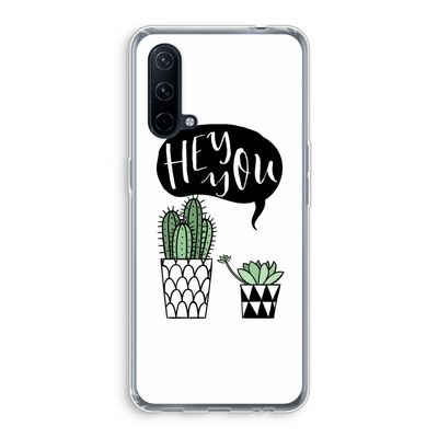 Hey you cactus: OnePlus Nord CE 5G Transparant Hoesje