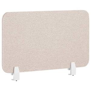 Beliani - WALLY - Bureauscherm - Beige - 72 cm - Polyester