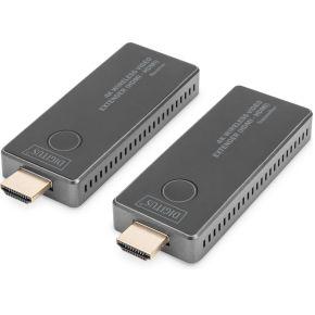 Digitus DS-55323 audio/video extender AV-zender & ontvanger Zwart, Zilver