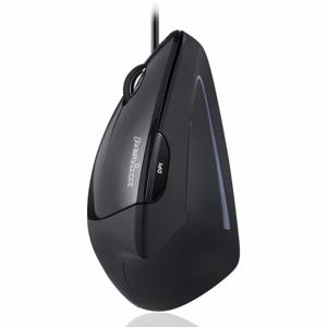 Perixx Perimice-513L Ergonomische muis USB Optisch Zwart 5 Toetsen 2000 dpi Ergonomisch