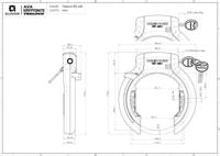 TRELOCK ringslot "rs 481 xxl" frame locks rs 481, 92 mm, naz
