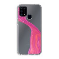 Paarse stroom: Samsung Galaxy M31 Transparant Hoesje