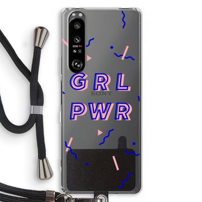 GRL PWR: Sony Xperia 1 III Transparant Hoesje met koord