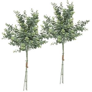 Atmosphera kunstplant 2 boeketten eucalyptus groen 64 cm