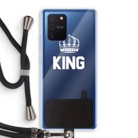 King zwart: Samsung Galaxy Note 10 Lite Transparant Hoesje met koord