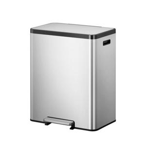 EKO - EcoCasa 2 recycling pedaalemmer 36+24 ltr, EKO - Stainless steel Polypropylene - mat RVS