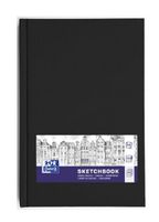 Oxford "Sketchbook" dummyboek, 96 vel, 100 g/m², ft A6, zwart