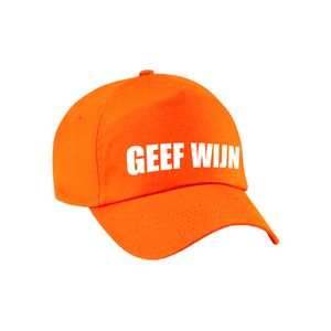 Geef wijn fun pet oranje voor volwassenen