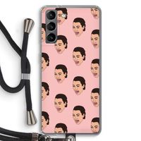 Ugly Cry Call: Samsung Galaxy S21 Transparant Hoesje met koord