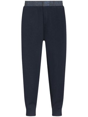 ETRO pantalon de jogging à motif cachemire - Bleu
