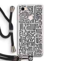 Moroccan Print: Pixel 3 Transparant Hoesje met koord
