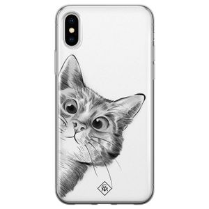iPhone X/XS siliconen hoesje - Peekaboo