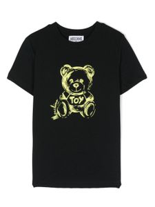 Moschino Kids t-shirt en coton à motif Teddy Bear - Noir