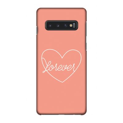 Forever heart: Samsung Galaxy S10 4G Volledig Geprint Hoesje