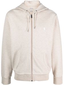 Polo Ralph Lauren hoodie zippé à logo Polo Pony - Tons neutres