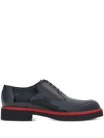 Ferragamo chaussures oxford en cuir à bords contrastants - Noir Ferragamo chaussures oxford en cuir à bords contrastants - Noir