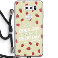 Don't forget to have a great day: LG V30 Transparant Hoesje met koord