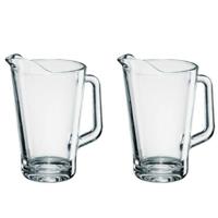Bormioli Rocco water karaf - 4x - glas - 1,5 Liter - Conic - Sapkan - waterkan - schenkkan - Pitcher