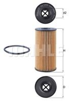 Oliefilter MAHLE, Diameter (mm)57,5mm, u.a. für Dacia, Mercedes-Benz, Renault, Nissan, Fiat