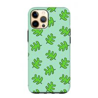 Groene blaadjes: iPhone 12 Pro Max Tough Case